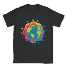 Load image into Gallery viewer, Save The Planet Shirt, Save The Planet Rainbow Butterfly Tee, - Unisex T-Shirt - Black