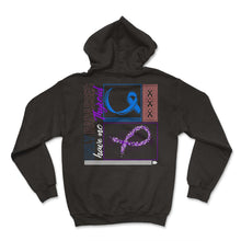 Load image into Gallery viewer, Only Badasses Have No Thyroid Shirt, Ribbon Thyroidectomy Removal - Hoodie - Black