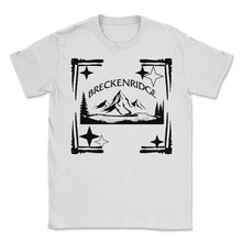 Load image into Gallery viewer, Ski Shirt, Breckenridge Souvenir Skiing Distressed Snowboard Tee, - Unisex T-Shirt - White