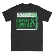 Load image into Gallery viewer, Promote Mental Health Awareness Shirt, Support Advocate Hope Embrace - Unisex T-Shirt - Black