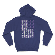 Load image into Gallery viewer, Military Child Month April Awareness Ribbon Purple Up USA American
