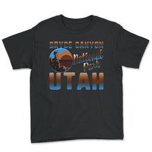 Load image into Gallery viewer, Bryce Canyon National Park Shirt, Southwest Utah ESTD 1928 Tee, Rock - Youth Tee - Black