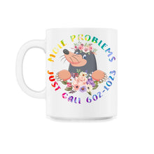 Load image into Gallery viewer, Mole Day Mole Problems Just Call Avogadro's Number 602 1023 October - 11oz Mug - White