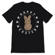 Load image into Gallery viewer, Happy Easter Shirt Cute Bunny Peep Eggs Trendy Leopard Pattern Gift