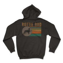 Load image into Gallery viewer, Father Shirt, Rottie Dad Tee, Protector Provider Disciplinarian, - Hoodie - Black
