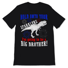Load image into Gallery viewer, Big Brother Sparkler Dinosaur Trex 4th of July Pregnancy Announcement