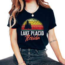 Load image into Gallery viewer, Lake Shirt, Lake Placid Florida Vintage Tee, Lake Vacation Travel - Unisex T-Shirt - Black