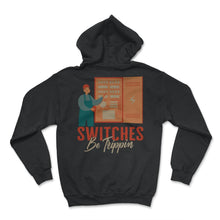 Load image into Gallery viewer, Switches Be Trippin', Electrician Shirt, Funny Electrician Shirt, - Hoodie - Black