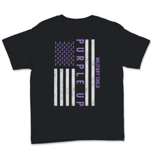 Load image into Gallery viewer, Military Child Month April Purple Up Awareness Ribbon USA American