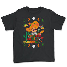 Load image into Gallery viewer, Happy Cinco De Mayo Shirt, Yes It's My Birthday Down To May 5th - Youth Tee - Black