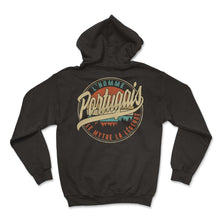 Load image into Gallery viewer, Portugais L'homme Le Mythe La Légende Humour T Shirt copy - Hoodie - Black
