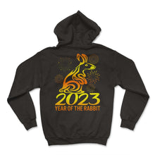 Load image into Gallery viewer, Chinese Zodiac Shirt, Year Of The Rabbit 2023 Tee, Rabbit Zodiac Sign - Hoodie - Black