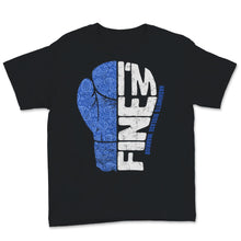 Load image into Gallery viewer, Hashimoto Disease Awareness I'm Fine Warrior Boxing Gloves Blue