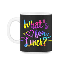 Load image into Gallery viewer, Lunch Lady Shirt, What's For Lunch Tee, Cafeteria Worker Gift, - 11oz Mug - Black on White