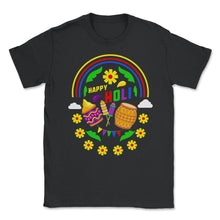 Load image into Gallery viewer, Happy Holi Festival Shirt, Festival Of Colors, Holi Festival Lover - Unisex T-Shirt - Black
