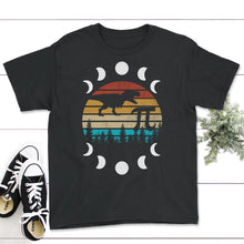 Load image into Gallery viewer, Pi Day Shirt, Dinosaur Pi Tee, Math Teacher Gift, 3.14 Math Geek - Youth Tee - Black