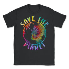 Load image into Gallery viewer, Save The Planet Shirt, Save The Planet Rainbow Butterfly Tee, - Unisex T-Shirt - Black