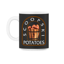 Load image into Gallery viewer, Potato Vegetable Shirt, Scoopski Potatoes, Vegetable Lover Gift, Gift - 11oz Mug - Black on White