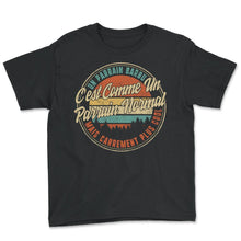 Load image into Gallery viewer, Un Parrain Barbu C'est Comme Un Parrain Normal Mais Carrement Plus - Youth Tee - Black