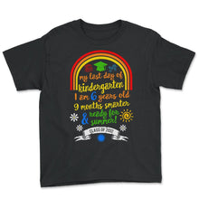 Load image into Gallery viewer, Kindergarten Shirt, Last Day Of Kindergarten 9 Months Smarter, - Youth Tee - Black