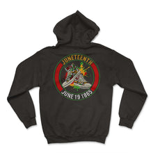 Load image into Gallery viewer, Black Lives Matter Shirt, Juneteenth June 19 1865 Tee, African - Hoodie - Black