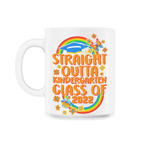Load image into Gallery viewer, Kindergarten Shirt, Straight Outta Kindergarten Class Of 2022, Pre-K - 11oz Mug - White