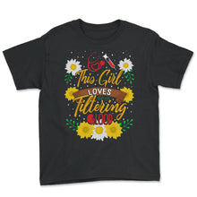 Load image into Gallery viewer, Dialysis Nurse Shirt, This Girl Loves Filtering Blood, Renal Nurse - Youth Tee - Black