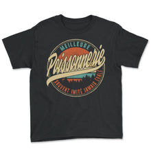 Load image into Gallery viewer, Meilleure Poissonnerie Souvent Imité Jamais Égalé Humour T Shirt copy - Youth Tee - Black