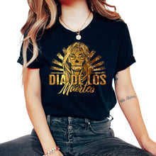 Load image into Gallery viewer, Dia De Los Muertos Shirt, Day Of The Death Women Skull Skeleton Tee, - Unisex T-Shirt - Black