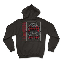 Load image into Gallery viewer, Memaw Simple Shirt, Memaw Life Messy Bun Red Plaid Tee, Spoiling - Hoodie - Black