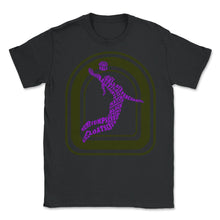 Load image into Gallery viewer, Volleyball Shirt, Volleyball Typography Tee, Women's Volleyball Coach - Unisex T-Shirt - Black