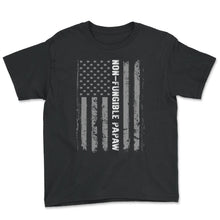 Load image into Gallery viewer, Non-Fungible Papaw Shirt, Irreplaceable Grandpa Cool Gift, Best - Youth Tee - Black
