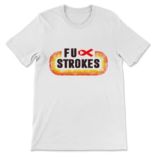 Load image into Gallery viewer, Vintage Fuck Strokes Awareness Red Ribbon Support Strong Stroke