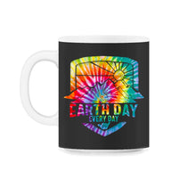 Load image into Gallery viewer, Earth Day Everyday Vintage Mountains Nature Pine Tree Green Preserve - 11oz Mug - Black on White