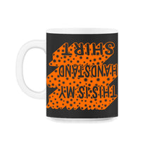 Load image into Gallery viewer, This Is My Handstand Shirt, Funny Sport Gymnastic Tee, Women Girls - 11oz Mug - Black on White