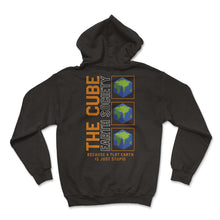 Load image into Gallery viewer, Earth Shirt, The Cube Earth Society Earth Tee, Anti-Flat Earth Theory - Hoodie - Black