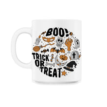 Load image into Gallery viewer, Halloween Costume Shirt, Trick Or Treat Witchy Skull Cute Vintage - 11oz Mug - White