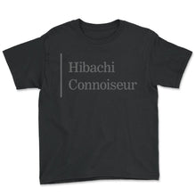 Load image into Gallery viewer, Hibachi Shirt, Hibachi Connoiseur Pocket Tee, Japanese Cuisine, - Youth Tee - Black