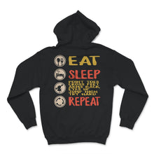Load image into Gallery viewer, Irish Dance Shirt, Eat Sleep Point Toes Cross Feet Arms Back Eyes Up
