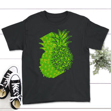 Load image into Gallery viewer, Cute Pi Day Shirt Pineapple Fruit Lover Math Teacher Student - Youth Tee - Black