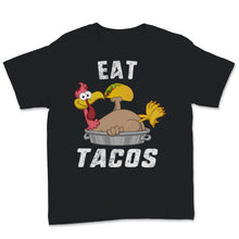 Load image into Gallery viewer, Eat Tacos Cute Turkey Wearing Mexican Sombrero Thanksgiving Xmas Gift