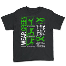 Load image into Gallery viewer, Promote Mental Health Awareness Shirt, Support Advocate Hope Embrace - Youth Tee - Black