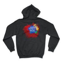 Load image into Gallery viewer, Happy Holi Festival Shirt, Holi Festival Tee, Festival Of Colors, - Hoodie - Black