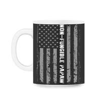 Load image into Gallery viewer, Non-Fungible Papaw Shirt, Irreplaceable Grandpa Cool Gift, Best - 11oz Mug - Black on White