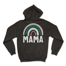 Load image into Gallery viewer, Mother Shirt, Mama Rainbow Simple Design Tee, Cute New Mom, Favorite - Hoodie - Black