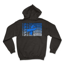 Load image into Gallery viewer, Cyclic Vomiting Syndrome Shirt, I'm A CVS Warrior Blue Ribbon Tee, - Hoodie - Black
