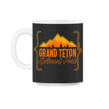 Load image into Gallery viewer, Grand Teton National Park Shirt, Wyoming Mountain Tee, Animal Outdoor - 11oz Mug - Black on White