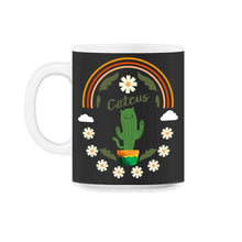 Load image into Gallery viewer, Cactus Cat Shirt, Cactus Plant Tee, Cute Cactus Kitten Lover Design, - 11oz Mug - Black on White