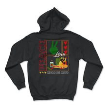 Load image into Gallery viewer, Cinco De Mayo Shirt, Peace Love Down To Fiesta, May 5th Mexican - Hoodie - Black