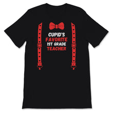 Load image into Gallery viewer, Valentines Day Shirt Cupid's Favorite 1st grade teacher Funny Red Bow
